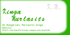 kinga murlasits business card